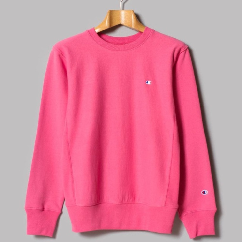 Pink champion sweat shirt